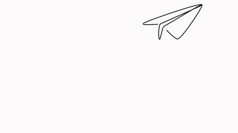 Paper airplane flight animation. Stock Footage 302091292