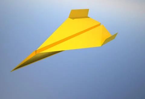 Paper airplane Stock Illustration