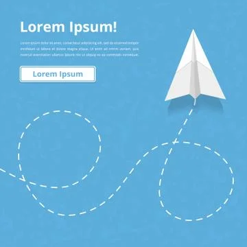 Paper Airplane Stock Illustration