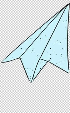 Paper airplane Stock Illustration