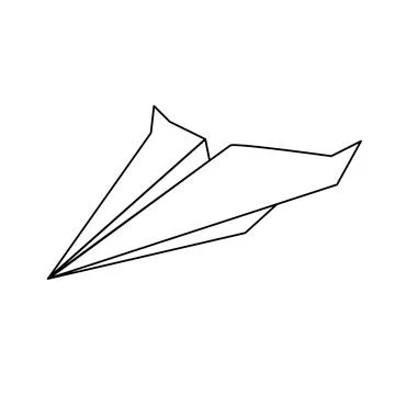 Paper airplane Stock Illustration