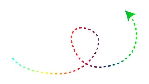 Paper Airplane Path Stock Illustration