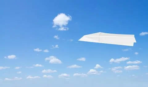 Paper airplane Stock Photos