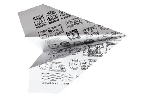 Paper airplane Stock Photos