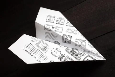 Paper airplane Stock Photos