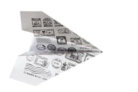 Paper airplane Stock Photos