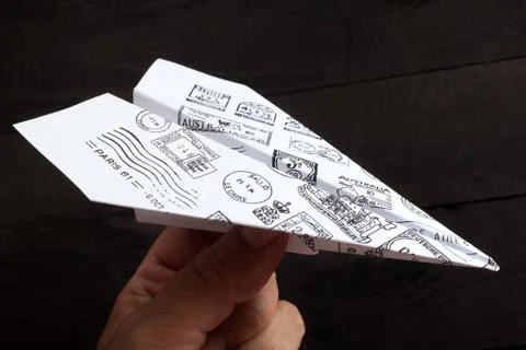 Paper airplane Stock Photos