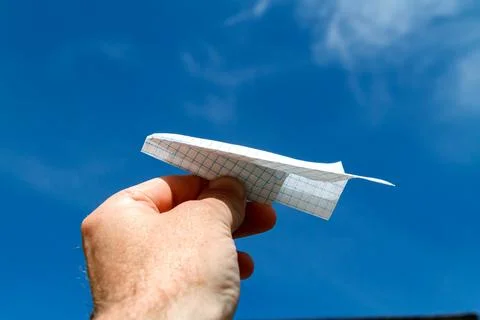 Paper airplane Stock Photos