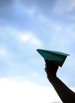 Paper airplane Stock Photos