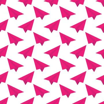 Paper airplane. seamless pattern for texture, textiles, packaging, and simple Illustrazione stock