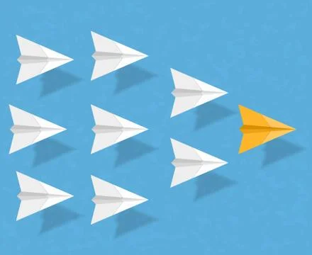 Paper Airplanes Illustrazione stock