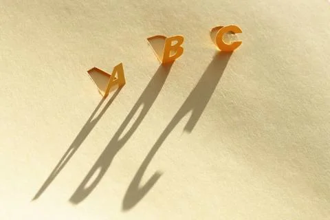 Paper alphabet Stock Photos