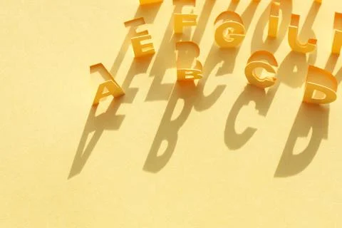 Paper alphabet Stock Photos