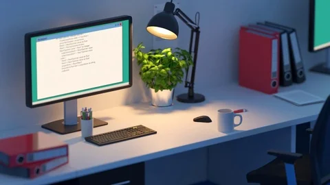 Paper And Documents On Office Desk Stock Footage 73712497