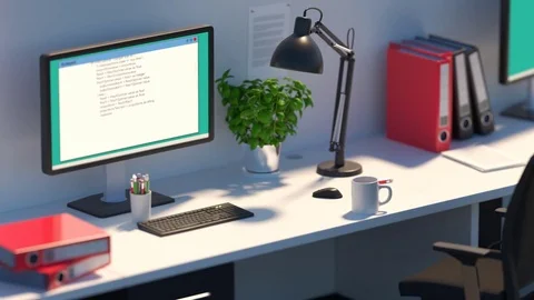 Paper And Documents On Office Desk Stock Footage 73712566