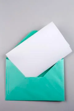 Paper and envelope 스톡 사진