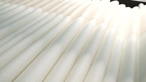 Paper and pulp mill.  Process of various paper products manufacturing indoors Video stock 252485998