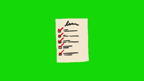 Paper animation on green screen Vidéo 330761036