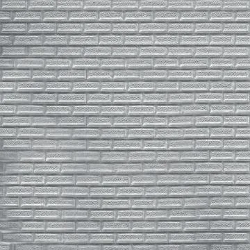 Paper with the applied pattern of silver color in the form of small bricks 写真素材