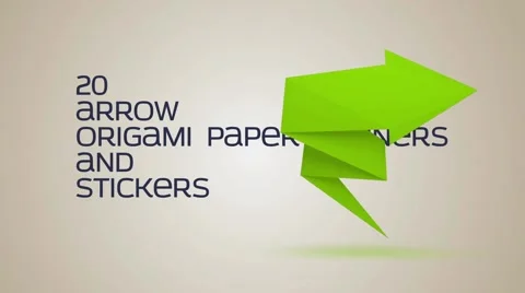Paper Arrow After Effects stock