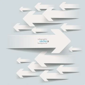 Paper arrows opponents Stock Illustration