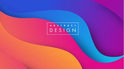 Paper art 3D abstract background with origami shapes. Paper waves, layers Stock Illustration