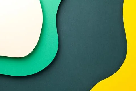 Paper Background With Various Colored Wavy Layers Stock Photos