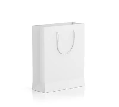 Paper bag 3D render Stock Illustration
