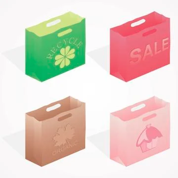 Paper bag Stock Illustration