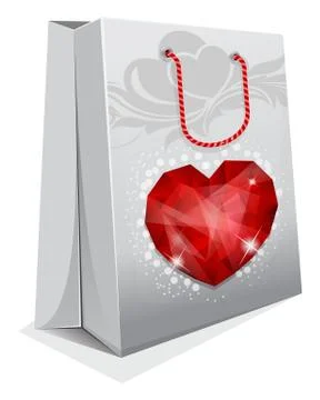 Paper bag Illustrazione stock