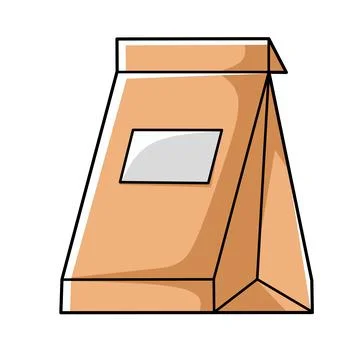 Paper bag Illustrazione stock