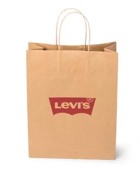 Paper bag isolated on white Illustrazione stock