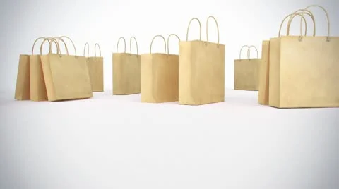Paper bags Stock Footage 10315867