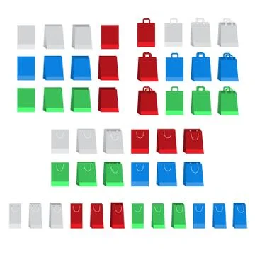 Paper bags Stock Illustration
