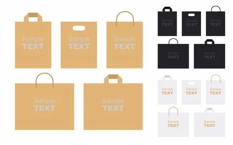 Paper bags Stock Illustration