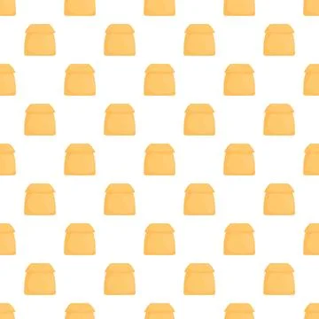 Paper bags seamless pattern for packaging and reuse concept Stock Illustration