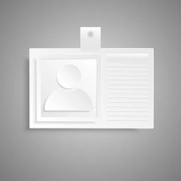 Paper Banner. Design Vector. Mockup. Man. Illustrazione stock