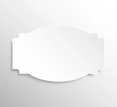 Paper Banner. Design Vector. Mockup. Stock Illustration
