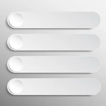 Paper Banner. Design Vector. Mockup. Illustrazione stock