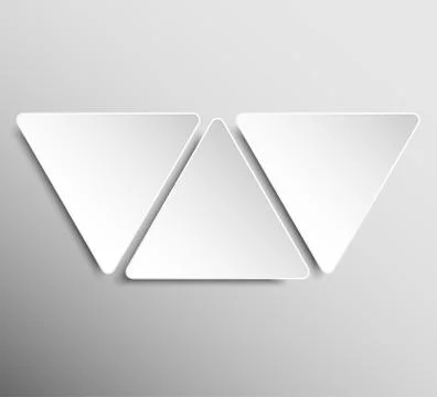 Paper Banner. Design Vector. Mockup. Triangle. Stock Illustration