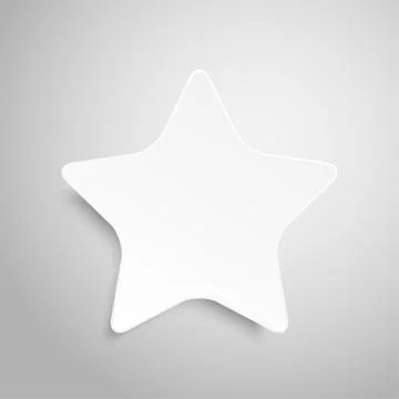 Paper Banner. Design Vector. Mockup. Star. Stock Illustration