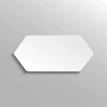 Paper Banner. Design Vector. Mockup. Rectangle. Stock Illustration
