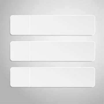 Paper Banner. Design Vector. Mockup. Rectangle. Stock Illustration