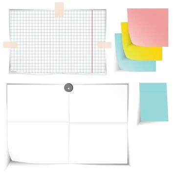 Paper banners set Stock Illustration