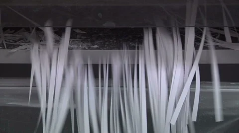 Paper being shredded Video stock 49863759