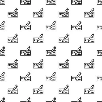 Paper bill money pattern seamless イラスト素材