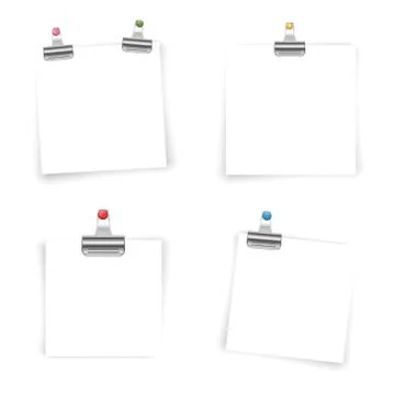 Paper binder clip Stock Illustration