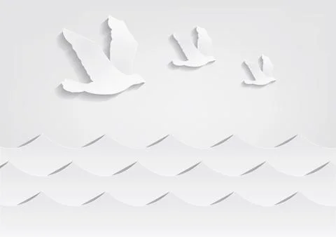 Paper Bird Иллюстрация