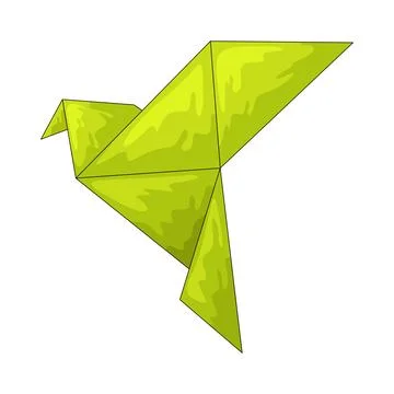 Paper bird illustration Stock Illustration