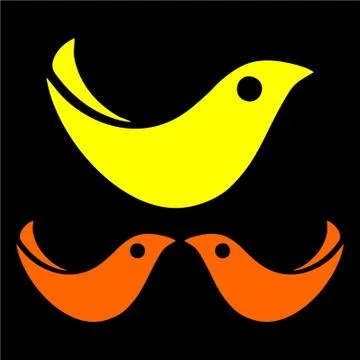 Paper bird pattern design vector Stock Illustration